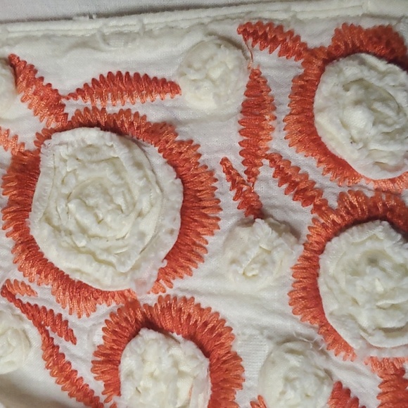 Ivy Jane Coral Flowers Natural 100 Percent Cotton Dress RARE - Picture 7 of 7